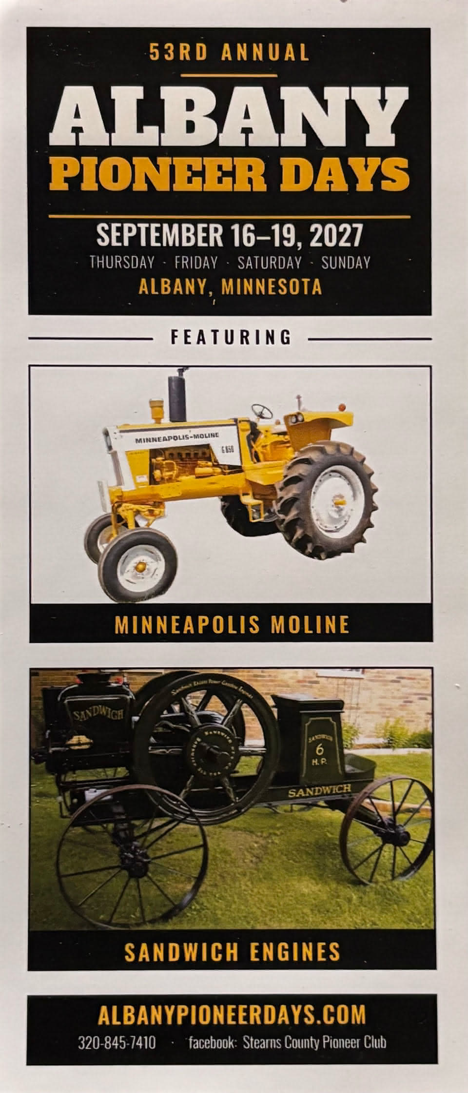A flyer for the 53nd Pioneer Days